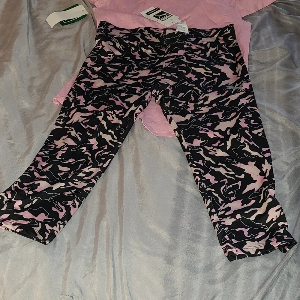 Puma Kids 2 Piece Set, Pink/Black, Large - Picture 3 of 6